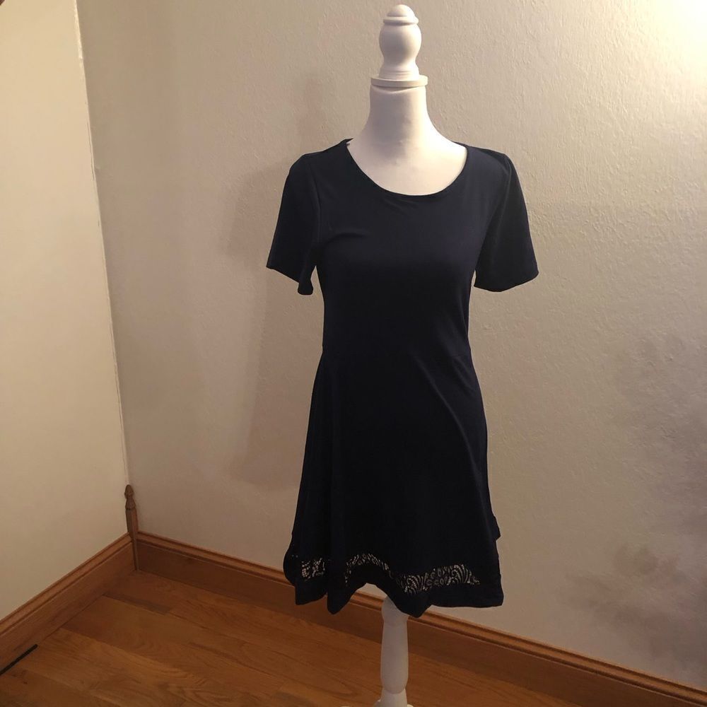 Capella short sleeved fit and flare dress